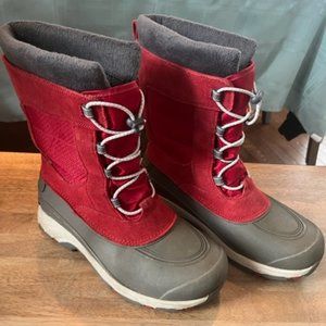 Lands End Winter Snow Boot Red 9B